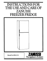 Zanussi DF55 Instructions For The Use And Care preview