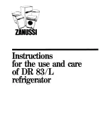 Предварительный просмотр 1 страницы Zanussi DR 83/L Instructions For Use Manual