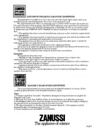 Предварительный просмотр 20 страницы Zanussi EC 31 Instruction Booklet