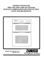 Zanussi FBI 533/31 B Instruction Booklet предпросмотр