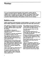 Preview for 4 page of Zanussi FBI 533/31 B Instruction Booklet