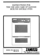 Zanussi FBI 573 B Instructions For Use And Care Manual preview