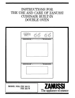 Zanussi FBI 583 B Instructions For Use Manual предпросмотр