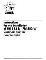 Preview for 23 page of Zanussi FBI 583 B Instructions For Use Manual