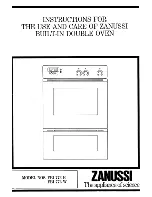 Предварительный просмотр 1 страницы Zanussi FBI 773 B Instructions For Use And Care Manual