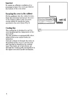 Предварительный просмотр 6 страницы Zanussi FM 16 Instructions For Use And Care Manual