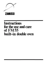 Zanussi FM 55 Instructions For Use Manual предпросмотр