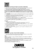 Предварительный просмотр 20 страницы Zanussi FM 55 Instructions For Use Manual