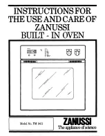 Zanussi FM9411 Instruction Booklet preview