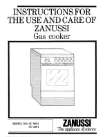 Предварительный просмотр 1 страницы Zanussi GC 5601 Instructions For Use Manual