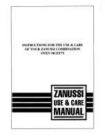 Zanussi MCE975 Instructions For Use And Care Manual preview