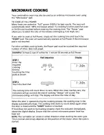 Preview for 16 page of Zanussi MCE975 Instructions For Use And Care Manual