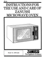 Preview for 1 page of Zanussi MW522D Instructions For Use And Care Manual