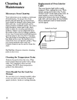 Preview for 24 page of Zanussi MW600 Instructions For The Use And Care