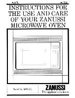 Zanussi MWi 771 Instructions For Use Manual предпросмотр