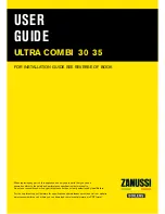 Zanussi ULTRA COMBI 30 User Manual preview