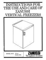 Zanussi VF 45 Use And Care Instructions Manual preview