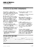 Предварительный просмотр 28 страницы Zanussi Z 70 VS Use And Care Instructions Manual