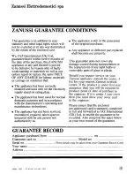 Предварительный просмотр 12 страницы Zanussi Z20/9 Instructions For Use Manual