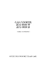 Zanussi ZCG 6000 W Instruction Booklet preview