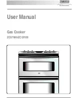 Предварительный просмотр 1 страницы Zanussi ZCG7680 User Manual