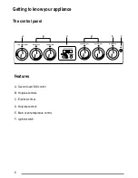 Предварительный просмотр 6 страницы Zanussi ZCG7680 User Manual