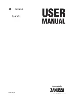 Zanussi ZDS 201 User Manual preview
