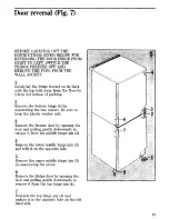 Preview for 19 page of Zanussi ZF45 Instructions For The Use And Care