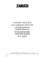 Предварительный просмотр 1 страницы Zanussi ZFC22/9K Instruction Booklet