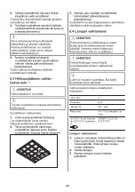 Preview for 77 page of Zanussi ZHB90460XA User Manual