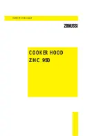 Предварительный просмотр 1 страницы Zanussi ZHC 950 Instruction Booklet