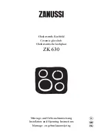 Preview for 1 page of Zanussi ZK 630 L Installation And Operating Instructions Manual