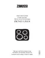 Preview for 1 page of Zanussi ZKT 621 LX Installation And Operating Instructions Manual