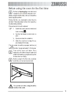 Preview for 9 page of Zanussi ZOB 361 User Information