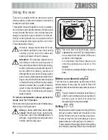 Preview for 10 page of Zanussi ZOB 361 User Information