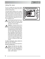 Предварительный просмотр 12 страницы Zanussi ZOB 593 User Information