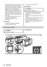 Предварительный просмотр 36 страницы Zanussi ZOPKD7XN User Manual