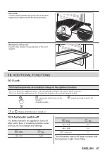 Предварительный просмотр 47 страницы Zanussi ZOPKD7XN User Manual