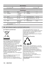 Предварительный просмотр 118 страницы Zanussi ZOPKD7XN User Manual