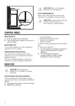 Preview for 8 page of Zanussi ZRAN88ES User Manual