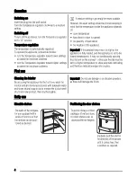 Предварительный просмотр 4 страницы Zanussi ZRG717CW User Manual