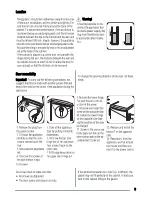 Предварительный просмотр 9 страницы Zanussi ZRG717CW User Manual