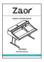 Предварительный просмотр 1 страницы Zaor Marea Assembly Manual