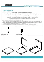 Предварительный просмотр 2 страницы Zaor Vision W Assembly Manual