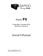 Предварительный просмотр 1 страницы zapco PX Owner'S Manual