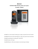 Preview for 1 page of Zartek CDP-808 Installer Manual