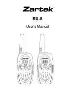 Zartek RX-8 User Manual preview