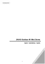 Предварительный просмотр 1 страницы Zavio D4220 Quick Installation Manual