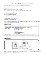 Preview for 2 page of Zavio F1100 Quick Installation Manual