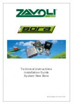 Zavoli Bora Technical Instructions And Installation Manual preview